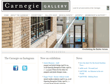 Tablet Screenshot of carnegiegallery.org